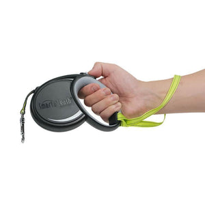 Smart Retractable Leash L – Black, 15ft, Up to 65lbs / 29kg, with Safety Features for Every Walk