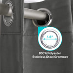 Load image into Gallery viewer, 2 Panels Blackout Curtains for Bedroom with Grommet 42x84 inch Dark Grey
