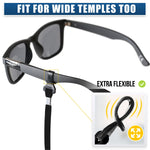 Load image into Gallery viewer, SIGONNA Eyeglasses String Holder Straps Cord 2 Premium Eyeglass Chains for Men Women (Black)
