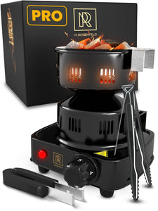 PRO Hookah Coal Burner for Hookah – Professional FIRE Tower Multipurpose Electric Stove for Hookah Coals Burner for Shisha Free Hookah Tongs Hookah Charcoal Burner for Hookah Cubes