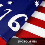 Load image into Gallery viewer, G128 3 Pack: Bennington 76 Flag  2x3 Ft  ToughWeave Series Embroidered 300D Polyester  Historical Flag, Embroidered Design, Indoor/Outdoor, Brass Grommets