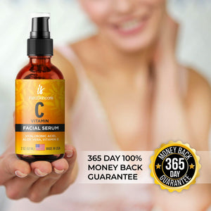 Vitamin C Serum for Face with Hyaluronic Acid Vitamin E Anti Aging Big Size 2 Oz