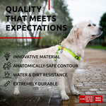 Load image into Gallery viewer, Waterproof Dog Harness Adjustable 24–35 in Metal Clasp &amp; QR Tag Green