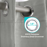 Load image into Gallery viewer, Blackout Curtains for Bedroom Pack of 2 Cool Silver Color 84 inch Long Blind Off