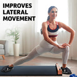 Load image into Gallery viewer, Slide Board Booties 2 Pairs for Hockey Slide Board or Fitness Slide Boards Smooth Gliding Improve Skating Stride Speed Agility