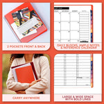 Load image into Gallery viewer, 2025 Appointment Book Planner 6.5x8.5 inch Peach Color Large Tabbed Daily
