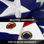 Load image into Gallery viewer, G128 Combo Pack: American USA Flag ToughWeave Series 20x30 In Single Sided &amp; Gadsden Don't Tread On Me Flag Double Sided 20x30 In Double ToughWeave Series  Both Embroidered Polyester, Brass Grommets
