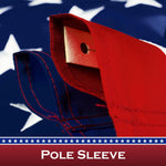 Load image into Gallery viewer, USA American Flag 1x1.5 Ft 2 Pack Pole Sleeve Embroidered Polyester Vibrant
