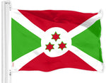 Load image into Gallery viewer, G128 Combo Pack: American USA Flag 3x5 Ft &amp; Burundi Umurundi Flag 3x5 Ft  Both LiteWeave Pro Series Printed 150D Polyester, Brass Grommets