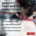 Load image into Gallery viewer, WAUDOG Ultra Soft Rolled Leather Dog Collar for Small Dogs Soft Padded Dog Collars for Medium Dogs Puppy Collars for Large Breed Dogs Male and Female Dog Collar
