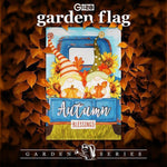 Load image into Gallery viewer, G128 Garden Flag Autumn Blessings Gnomes with Pumpkins  12x18 Inch  Printed Blockout Polyester  Fall Decoration
