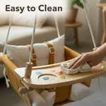Load image into Gallery viewer, Wooden Tray for Canvas Baby Swing Hanging Chair Accessory Natural Wood Montessori Play Table for Babies &amp; Toddlers Detachable Safety Design for Indoor Canvas Toddler Swing