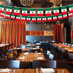 Load image into Gallery viewer, Mexico Mexican Bunting Banner Flag 8.2 x 5.5 Inch, Full String 33 Feet  Printed 150D Polyester, Decorations For Bar, School, Festival Events Celebration