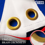 Load image into Gallery viewer, G128 Christian Flag  1x1.5 Ft  StormFlyer Series Embroidered 220GSM Spun Polyester  Religious Flag, Embroidered Design, Indoor/Outdoor, Brass Grommets, Heavy Duty, All Weather