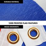 Load image into Gallery viewer, G128 Combo Pack: 6 Ft Tangle Free Spinning Flagpole (Black) &amp; Paraguay Flag 3x5 Ft Printed 150D Polyester, Brass Grommets (Flag Included) Aluminum Flag Pole