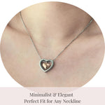 Load image into Gallery viewer, Gift Ready Heart Necklace – Elegant Stainless Steel Double Heart Pendant for Women Birthday Anniversary &amp; Christmas Jewelry in Box