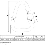 Load image into Gallery viewer, Set of 5 Carabiners for Ninja Slackline. Triangle Shaped Quick Links for Ninja Slackline. Large 5 16  (M8 80mm)
