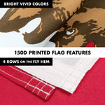 Load image into Gallery viewer, G128 Combo Pack: 6 Feet Tangle Free Spinning Flagpole (Silver) California Double Headed Bear Flag 3x5 ft Printed 150D Brass Grommets (Flag Included) Aluminum Flag Pole