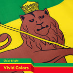 Load image into Gallery viewer, Ethiopia Lion Ethiopian Flag 3x5 Ft 10Pack 150D Printed Polyester By G128