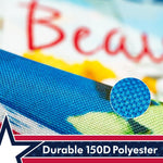 Load image into Gallery viewer, G128  America the Beautiful USA Spring Flowers &amp; Watering Can Patriotic Garden Flag  12x18 Inch  Printed 150D Polyester  Rustic Holiday Seasonal Outdoor Flag