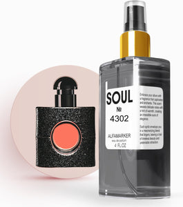 SOUL No. 4302 Impression of Black Op. Perfume for Women Women Eau de Parfum Spray 4.0 Fl Oz 120 ml Long Lasting Fragrance