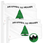 Load image into Gallery viewer, G128 2 Pack: An Appeal to Heaven Flag  3x5 Ft  ToughWeave Series Embroidered 300D Polyester  Historical Flag, Embroidered Design, Indoor/Outdoor, Brass Grommets