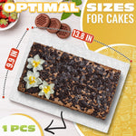 Load image into Gallery viewer, 1 4 Sheet Cake Board Rectangle   9.9 x 13.8 Rectangle Cake Boards for Pastries Grease and Moisture Resistant Thick Sturdy Material with Fancy Pattern Easy to Clean Suitable for Any Celebration
