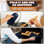 Load image into Gallery viewer, 4 Pcs Microwave Bowl Cozy Holders – Deep Navy Blue Microwave Bowl Holders for Hot Food Protect Hands from Hot Dishes – Soft &amp; Heat Resistant Fabric for Safe Heating &amp; Convenient Use in the Kitchen
