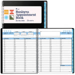 Load image into Gallery viewer, 2026 Appointment Book Planner 6.5 x 8.5 inch Large Blue Tabbed Daily Hourly Weekly Planner Schedule Book 30 Minute time Slots Business &amp; Personal Planner Jan 2026 Dec 2026
