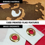 Load image into Gallery viewer, G128 Combo Pack: 6 Feet Tangle Free Spinning Flagpole (Black) California CA State Flag 3x5 ft Printed 150D Brass Grommets (Flag Included) Aluminum Flag Pole
