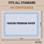 Load image into Gallery viewer, 100 Certificate Paper 8.5 x 11 inch for Printing Blank Certificate Papers for Award Certificates &amp; Diploma Paper Premium Blue Border Award Papers Cardstock for Awards &amp; Certificates Graduation