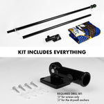 Load image into Gallery viewer, G128  6 Feet Tangle Free Spinning Flagpole (Black) Utah Double Sided Brass Grommets Embroidered 3x5 ft (Flag Included) Aluminum Flag Pole
