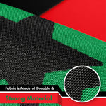 Load image into Gallery viewer, G128 5 Pack: Afro American Black Liberation BLM Flag  3x5 Ft  LiteWeave Pro Series Printed 150D Poly  Indoor/Outdoor, Vibrant Color, Brass Grommets, Thicker and More Durable Than 100D Polyester