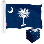 Load image into Gallery viewer, South Carolina SC State Flag 3x5 Ft 5Pack 150D Printed Polyester By G128