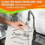 Load image into Gallery viewer, 2Pcs Potato and Onion Storage Bags Vegetable Storage Bags Onion Storage Bag Potato Storage Bag Onion and Potato Storage Bags Reusable Produce Bags Washable Storage for Onions and Potatoes