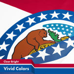 Load image into Gallery viewer, G128 2 Pack: Missouri MO State Flag  3x5 Ft  Printed 150D Polyester  Indoor/Outdoor, Vibrant Colors, Brass Grommets, Quality Polyester, Much Thicker More Durable Than 100D 75D Polyester