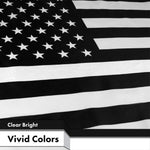Load image into Gallery viewer, G128  USA Black and White Flag 150D Polyester 3x5 FT Printed Flag  Protest Flag Brass Grommets Indoor/Outdoor  Much Thicker More Durable Than 100D 75D Polyester