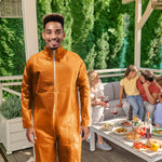 Load image into Gallery viewer, Medical Disposable Coveralls for Men and Women X Large Size Orange Hazmat 1 Pack

