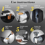 Load image into Gallery viewer, Smoking Gun Wood Smoke Infuser Universal Kit 14 PCS Smoker Machine with Accessories and Wood Chips Cold Smoke for Food and Drinks Gift for Man
