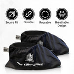 Load image into Gallery viewer, Slide Board Booties for Smooth Gliding (Reusable Washable)   Compatible with All Fitness Hockey Slideboards   Slip Over Shoe Design   One Size Fits All
