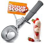 Load image into Gallery viewer, 4 oz Ice Cream Scoop with Trigger Release #8 – Stainless Steel Versatile Tool for Baking Cookies and Desserts  Durable Easy to Clean Dishwasher Safe Ergonomic Design for Precise Culinary Portions
