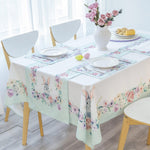 Load image into Gallery viewer, Watercolor Easter Bunny Rectangle Easter Tablecloth Non Iron Stain Resistant
