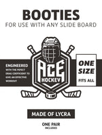 Load image into Gallery viewer, Slide Board Booties for Smooth Gliding (Reusable Washable)   Compatible with All Fitness Hockey Slide Boards   Slip Over Shoe Design   One Size Fits All
