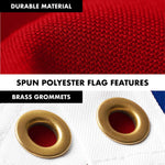 Load image into Gallery viewer, G128 Combo Pack: 5 Ft Tangle Free Aluminum Spinning Flagpole (Silver) &amp; Ohio OH State Flag 2x3 Ft, StormFlyer Series Embroidered 220GSM Spun Polyester  Pole with Flag Included