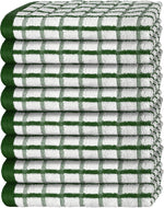 Load image into Gallery viewer, Premium Dish Towels for Kitchen with Hanging Loop [8 Pack] Heavy Duty Absorbent 100% Cotton 410 GSM Terry Kitchen Towels 16x26 (Green)
