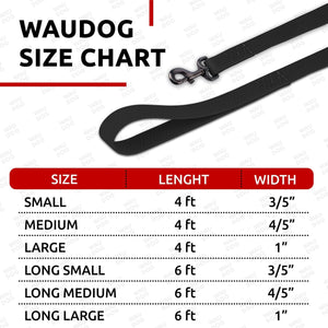 Waterproof Dog Leash 4 Ft Black Anti Slip Dog Leash for Large Small Medium Dogs