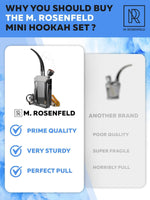 Load image into Gallery viewer, Silver Portable Hookah Set Mini Kit Mini Hookah Small Hookah Set For Travel
