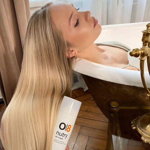 O8 Intense Moisture Hair Oil Treatment Mask for Dry Damaged Hair with Cashmere Proteins Amla Jojoba Avocado Oil (5.07 fl oz) Nourishes Restores Elasticity & Enhances Shine for Dull Hair