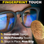 Load image into Gallery viewer, Eyeglass Nose Pads  Adhesive Glasses Nose Pads  6 Pairs Thin Sunglass Nose Grip  Silicone Glasses Nose Pads 1 mm (Black Black)