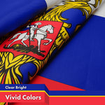 Load image into Gallery viewer, G128 3 Pack: Russia Russian Ensign Flag  3x5 Ft  LiteWeave Pro Series Printed 150D Polyester  Country Flag, Vibrant Colors, Brass Grommets, Thicker and More Durable Than 100D 75D Polyester